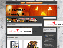 Tablet Screenshot of halloweenfamilyhq.com